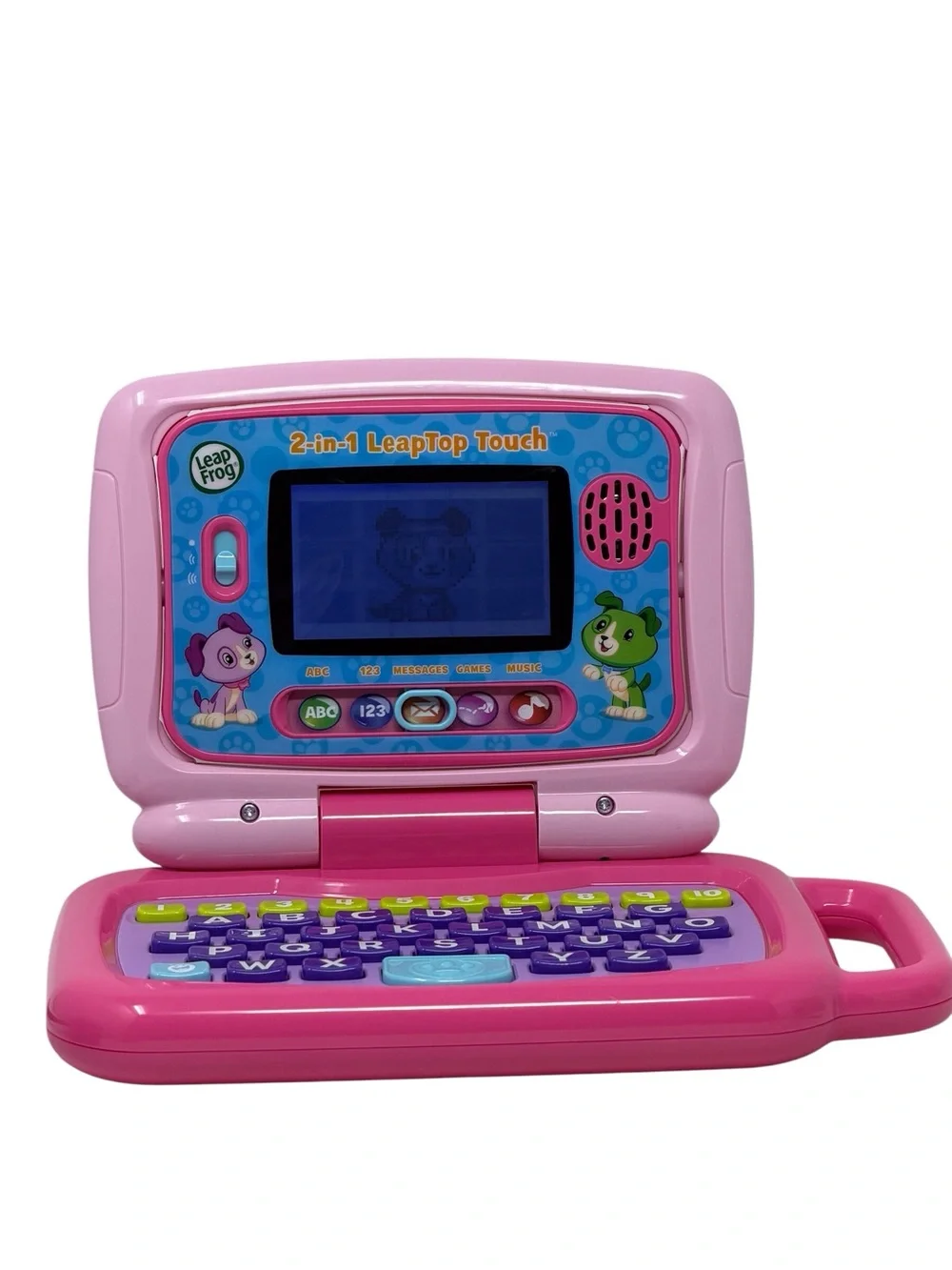 Leap Frog 2 in 1 Leaptop Touch Learning Educational  Kids Toy Pink Laptop EUC